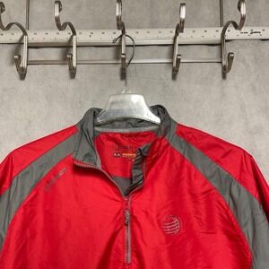 Sunice Pullover Men XL Red Softshell X20 Golf Windbreaker 1/4 Zip Waterproof S/S
